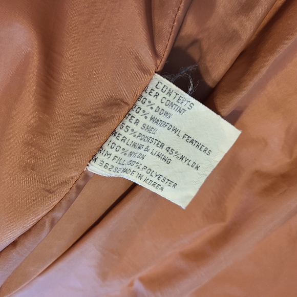 Full Length Down Puffer Coat Sz L - Picture 10 of 12